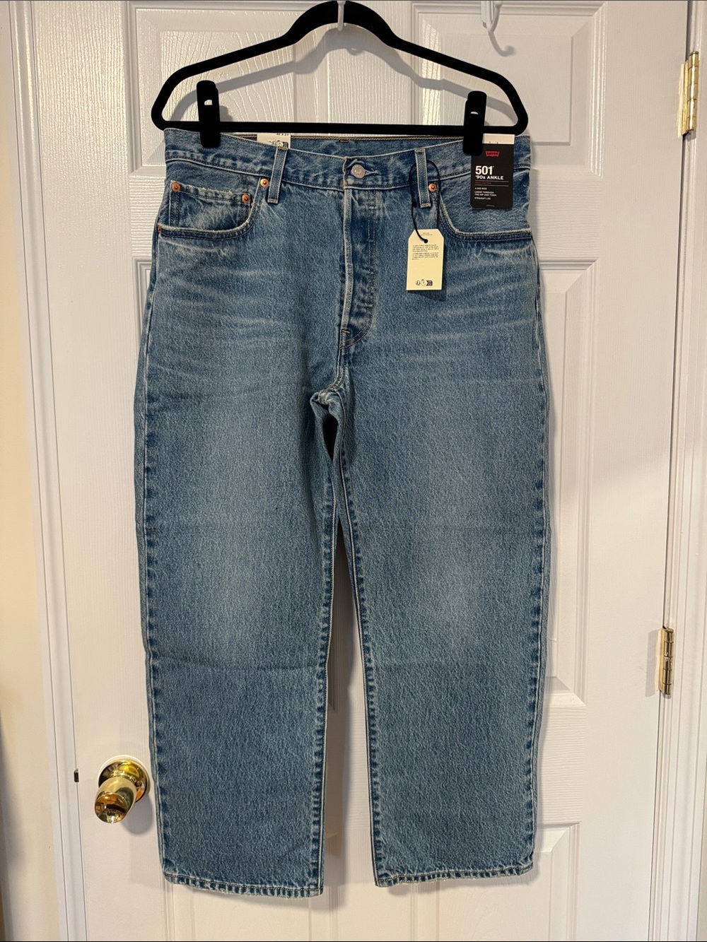 Levi's 501 90s Ankle Jeans - Light Blue Women’s Size 32x27 NEW WITH TAGS